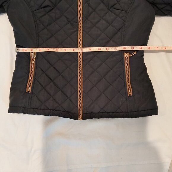 Attentif diamond shaped quilt pattern women jacket size 38 - Picture 7 of 7